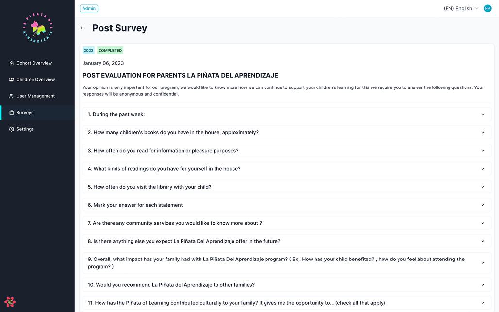 LaPinata-Survey 1